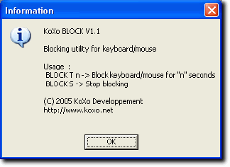 blocage clavier et souris