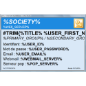 Editions d'étiquettes et listings - modèle d'étiquettes