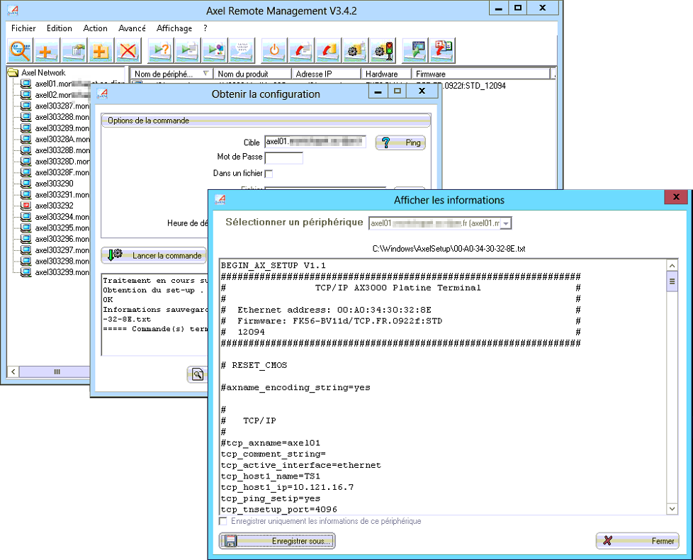 Console de gestion des clients légers